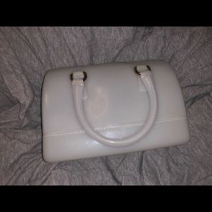 Mini furla candy candy bag white